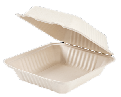 1 Compartment Biodegradable Bagasse Take Out Container
