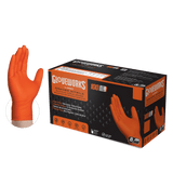 Gloveworks Orange Industrial Nitrile RDT Gloves GWON