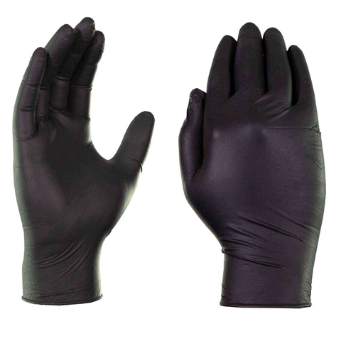 X3 Black Industrial Nitrile Gloves BX3