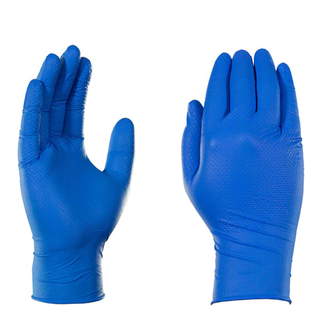 Gloveworks Royal Blue Industrial Nitrile RDT Gloves GWRBN