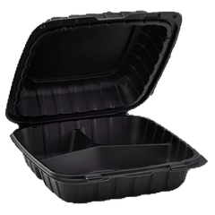 1 Compartment Hinged Recyclable Containers