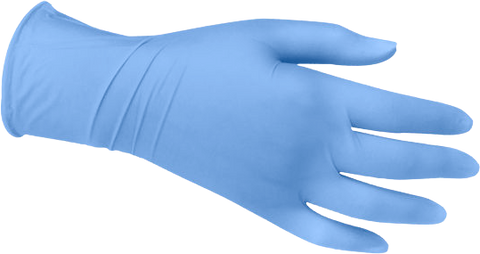 AdvanceFit Blue Nitrile Gloves with CCF