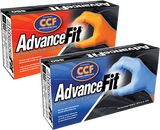 AdvanceFit Blue Nitrile Gloves with CCF