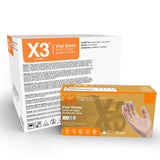 X3 Industrial Clear Vinyl Gloves GPX3