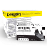 Gloveworks Black Nitrile Exam Gloves GWBEN