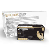 Gloveworks Ivory Industrial Latex Gloves ILHD