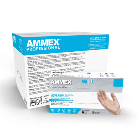 AMMEX Professional Clear Vinyl Exam Glove VPF