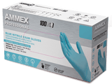 AMMEX Professional Blue Nitrile Exam Gloves APFN