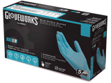 Gloveworks Industrial Blue Powder-free Nitrile Gloves INPF