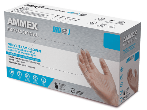 AMMEX Professional Clear Vinyl Exam Glove VPF