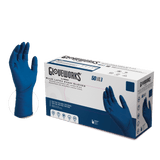 Gloveworks Blue Latex Exam Gloves GPLHD