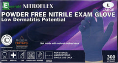 Box of 300. NitroFlex Indigo Nitrile Exam Gloves