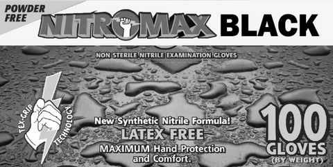 Nitromax Black Nitrile Powder-Free Exam 5 mil