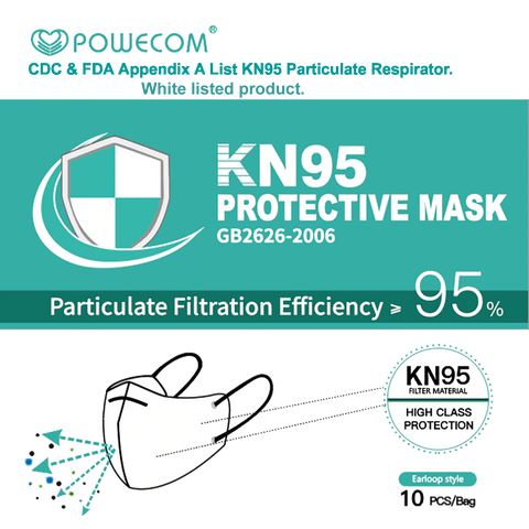 Powecom KN95 Respirator (10 Pack)